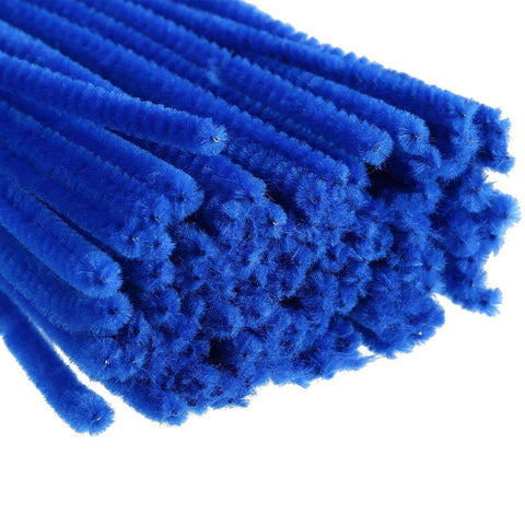 100pcs Pipe Cleaners Chenille Stems for DIY Art Supplies Craft Projects 6mmx30cm Christmas Pipe Cleaners Decoration, Blue 100pcs Pipe Cleaners Chenille Stems for DIY Art Supplies Craft Projects 6mmx30cm Christmas Pipe Cleaners Decoration, Blue