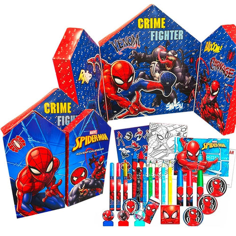 Marvel Amazing Spiderman Kinder-Adventskalender 2023, Weihnachtskalender für Kinder, gefüllt mit Malblättern, Schreibwaren 2023 mehrfarbig Marvel Amazing Spiderman Kinder-Adventskalender 2023, Weihnachtskalender für Kinder, gefüllt mit Malblättern, Schreibwaren 2023 mehrfarbig