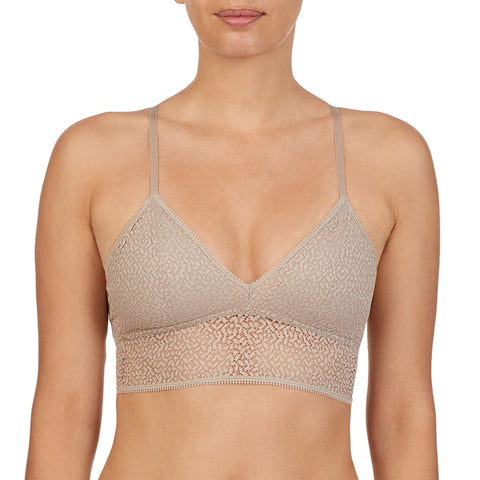 DKNY Women's Modern Lace Racerback Bralette Bra, Foam Lined Cups, Champagne, Medium DKNY Women's Modern Lace Racerback Bralette Bra, Foam Lined Cups, Champagne, Medium
