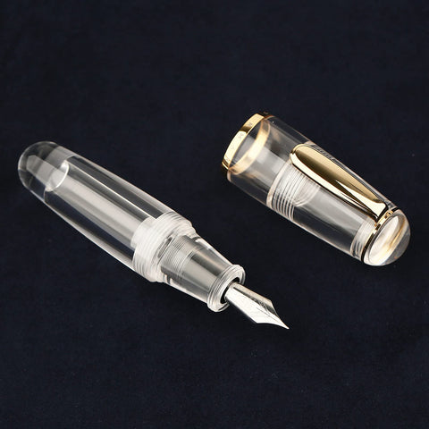 Asvine Majohn Q1 Clear Mini Eyedropper Fountain Pen, Resin Short Pocket Pen, Iridium Extra Fine Nib Large Capacity Writing Pen Case Set Asvine Majohn Q1 Clear Mini Eyedropper Fountain Pen, Resin Short Pocket Pen, Iridium Extra Fine Nib Large Capacity Writing Pen Case Set