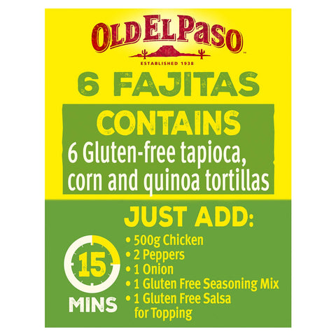 Old El Paso Gluten Free Tortilla Wraps 216g(Pack of 12)