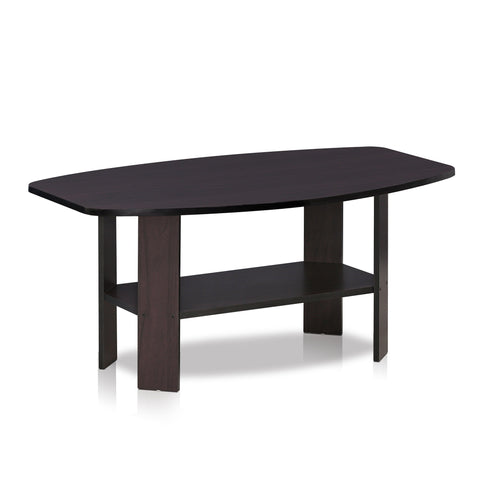 Furinno Simple Design Coffee Table, Dark Walnut Furinno Simple Design Coffee Table, Dark Walnut
