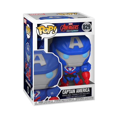 Funko POP Pop! Marvel: Marvel Mech - Captain America Multicolor, 3.75 inches Funko POP Pop! Marvel: Marvel Mech - Captain America Multicolor, 3.75 inches