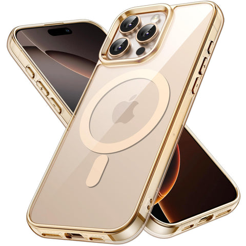 JETech Magnetic Case for iPhone 16 Pro Max 6.9-Inch Compatible with MagSafe, Shockproof Phone Bumper Cover, Anti-Scratch Clear Back (Desert Titanium) JETech Magnetic Case for iPhone 16 Pro Max 6.9-Inch Compatible with MagSafe, Shockproof Phone Bumper Cover, Anti-Scratch Clear Back (Desert Titanium)