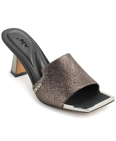 DKNY Women's Kailyn Dress Sandal Heeled, Pewter, 7.5 DKNY Women's Kailyn Dress Sandal Heeled, Pewter, 7.5