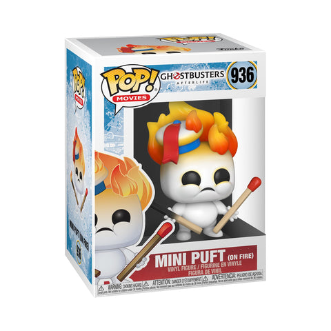 Funko POP Movies: Ghostbusters Afterlife - Mini Puft on Fire,Multicolor,Standard,48492 Funko POP Movies: Ghostbusters Afterlife - Mini Puft on Fire,Multicolor,Standard,48492