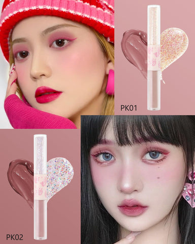Liquid Glitter Matte Eyeshadow-4Colors 2 in 1 High Pigmented Matte & Sparkling Eye Shadow Eyeliner,Longlasting Waterproof Eyeshadow Gream,Korean Shimmer Loose Glitter Glue for Eye Crystals Makeup-SetA Liquid Glitter Matte Eyeshadow-4Colors 2 in 1 High Pigmented Matte & Sparkling Eye Shadow Eyeliner,Longlasting Waterproof Eyeshadow Gream,Korean Shimmer Loose Glitter Glue for Eye Crystals Makeup-SetA
