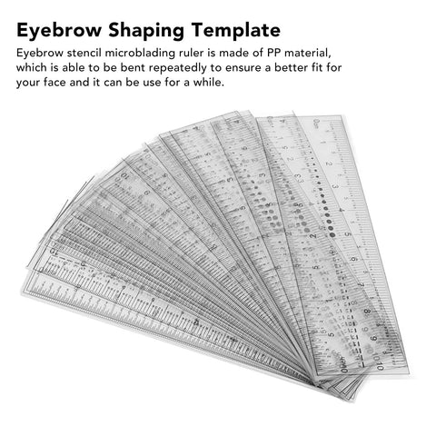 20pcs Eyebrow Template Rule, Transparent Foldable Eyebrow Template Ruler for Home Travel and Beauty Salon, Eyebrow Mapping Kit for Woman Makeup 20pcs Eyebrow Template Rule, Transparent Foldable Eyebrow Template Ruler for Home Travel and Beauty Salon, Eyebrow Mapping Kit for Woman Makeup