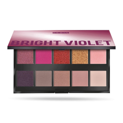 Pupa Milano Make Up Stories Eyeshadow Palette 003 Bright Violet - 10-Shade Shadow Collection with Matte, Satin, and Metallic Color Options - High Pigment Formula - Soft, Blendable Texture - 0.63 oz Pupa Milano Make Up Stories Eyeshadow Palette 003 Bright Violet - 10-Shade Shadow Collection with Matte, Satin, and Metallic Color Options - High Pigment Formula - Soft, Blendable Texture - 0.63 oz