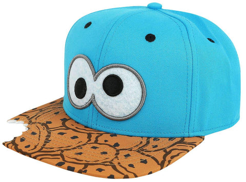Difuzed Men's Baseball Sesamestreet Cookie Bite Snapback Blue Cap, One Size SB090601SES Difuzed Men's Baseball Sesamestreet Cookie Bite Snapback Blue Cap, One Size SB090601SES