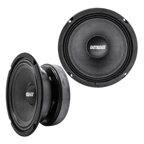 EARTHQUAKE Sound PR-EQ6S8 6.5-inch 8-Ohm Cloth Surround Speakers - Sealed Basket, 200 Watts Max (Pair) EARTHQUAKE Sound PR-EQ6S8 6.5-inch 8-Ohm Cloth Surround Speakers - Sealed Basket, 200 Watts Max (Pair)