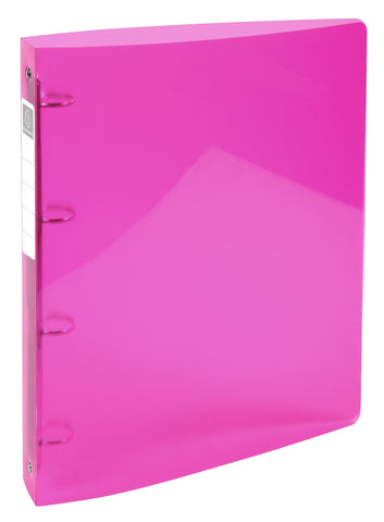 Exacompta - Ref. 51774E - Iderama semi-rigid PP binder - 4 round rings, diameter 30 mm - Spine 40 mm - External dimensions: 32 x 26.8 cm - A4 Maxi file format - Colour: pink Exacompta - Ref. 51774E - Iderama semi-rigid PP binder - 4 round rings, diameter 30 mm - Spine 40 mm - External dimensions: 32 x 26.8 cm - A4 Maxi file format - Colour: pink