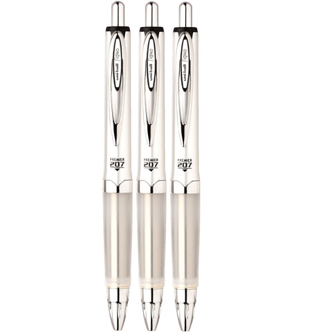 SAN61392 - Uni-ball Signo 207 Premier Roller Ball Retractable Gel Pen; 3 Total SAN61392 - Uni-ball Signo 207 Premier Roller Ball Retractable Gel Pen; 3 Total