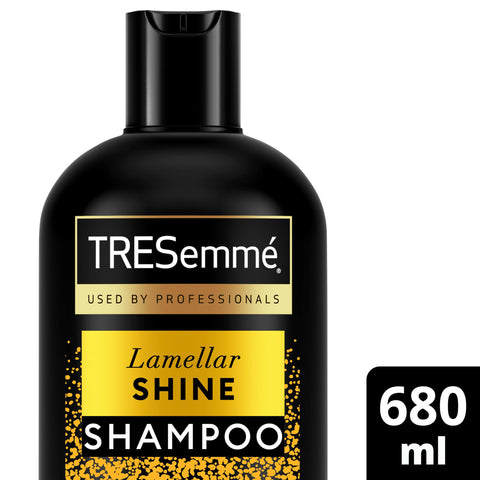 TRESemmÃ© Lamellar Shine Shampoo with patented Lamellar Technology hair care product for an ultra-glossy salon finish 680 ml