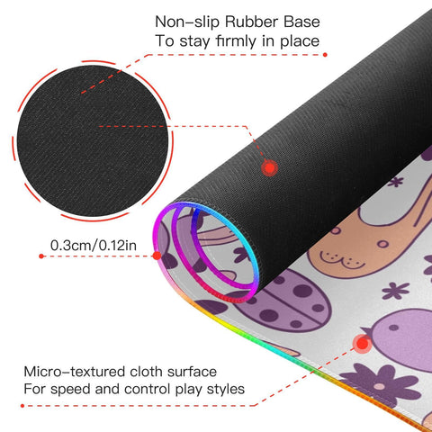 Cats Birds Wireless Charging Mouse Pad for Mobile Phone Extra Large Gaming Mousepad with 13 Lighting Modes Computer Mat for Gaming MacBook PC Laptop Desk Home Office Cats Birds Wireless Charging Mouse Pad for Mobile Phone Extra Large Gaming Mousepad with 13 Lighting Modes Computer Mat for Gaming MacBook PC Laptop Desk Home Office