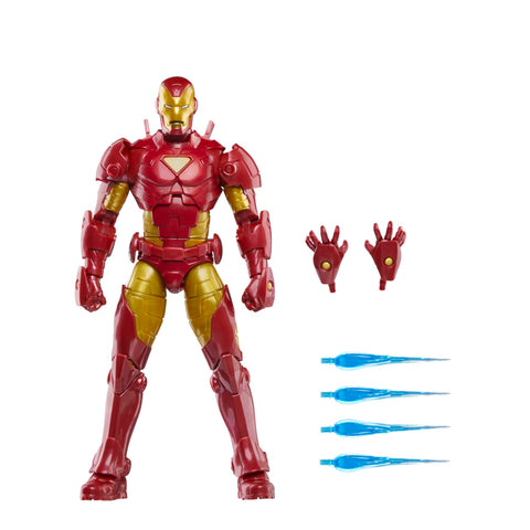 Marvel Legends Series Iron Man (Model 20), Iron Man Comics Collectible 6-Inch Action Figure, Retro-Inspired Blister Card Marvel Legends Series Iron Man (Model 20), Iron Man Comics Collectible 6-Inch Action Figure, Retro-Inspired Blister Card