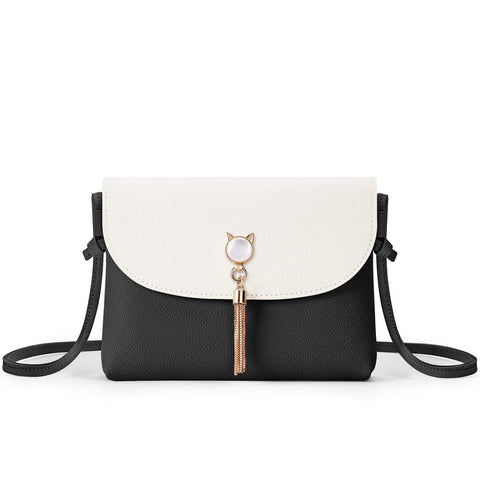 KALIDI Small Crossbody Shoulder Bag Purse with Cute Cat Shape Tassels PU Leather Cross Body Phone Handbags for Girls Ladies KALIDI Small Crossbody Shoulder Bag Purse with Cute Cat Shape Tassels PU Leather Cross Body Phone Handbags for Girls Ladies