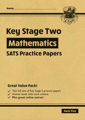 KS2 Maths Year 6 SATS Practice Papers: Pack 5 - for the 2025 tests (with free Online Extras) (CGP KS2 SATS) KS2 Maths Year 6 SATS Practice Papers: Pack 5 - for the 2025 tests (with free Online Extras) (CGP KS2 SATS)