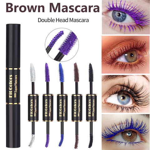 Mascara Brown Black, Waterproof Mascara Black Volume and Length, Smudge Proof Mascara, Dual-Ended Voluming Mascara Brown, Waterproof Lash Mascara for Women Girl Mascara Brown Black, Waterproof Mascara Black Volume and Length, Smudge Proof Mascara, Dual-Ended Voluming Mascara Brown, Waterproof Lash Mascara for Women Girl