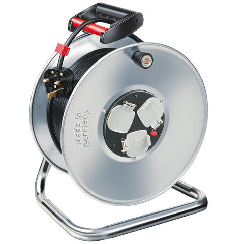 Brennenstuhl Garant 3-way socket cable reel (50m extension cable in black, rust-proof, ergonomic handle, Made in Germany) Brennenstuhl Garant 3-way socket cable reel (50m extension cable in black, rust-proof, ergonomic handle, Made in Germany)