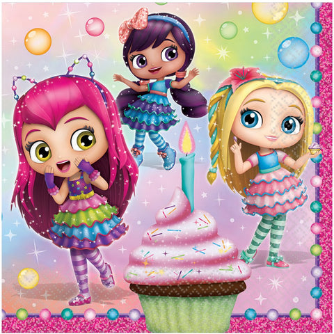 Little Charmers 16 count Large Lunch Napkins Birthday Party Supplies Little Charmers 16 count Large Lunch Napkins Birthday Party Supplies