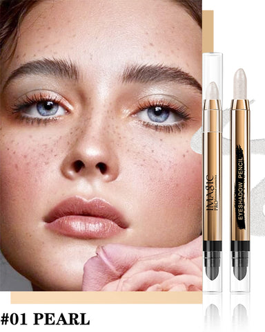 Eyeshadow Stick -1Pcs Glitter Shimmer Eye shadow Stick with Soft Brush, Rotatable Eye Brightener Pencil Crayon, Long Lasting Waterproof for Smoky Metallic Eye Makeup,Christmas Gift for Women Girl-1# Eyeshadow Stick -1Pcs Glitter Shimmer Eye shadow Stick with Soft Brush, Rotatable Eye Brightener Pencil Crayon, Long Lasting Waterproof for Smoky Metallic Eye Makeup,Christmas Gift for Women Girl-1#