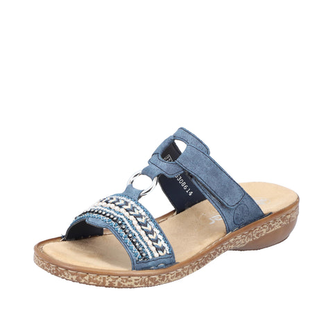 Rieker Women's Frühjahr/Sommer 628m6 Mules, Blue, 7.5 UK Rieker Women's Frühjahr/Sommer 628m6 Mules, Blue, 7.5 UK