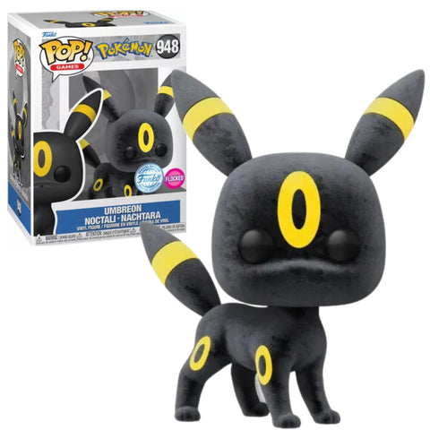 Funko Pop Pokemon Umbreon Noctali with Fur #948 - Exclusive Flocked Special Edition - Pop Figure Funko Pop Pokemon Umbreon Noctali with Fur #948 - Exclusive Flocked Special Edition - Pop Figure