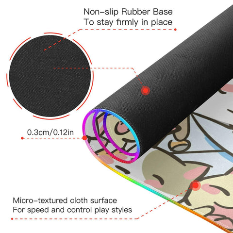 Cat Wireless Charging Mouse Pad for Mobile Phone Extra Large Gaming Mousepad with 13 Lighting Modes Computer Mat for Gaming MacBook PC Laptop Desk Office Home Cat Wireless Charging Mouse Pad for Mobile Phone Extra Large Gaming Mousepad with 13 Lighting Modes Computer Mat for Gaming MacBook PC Laptop Desk Office Home