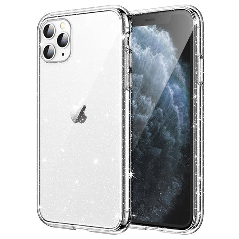 JETech Glitter Case for iPhone 11 Pro, 5.8-Inch, Bling Sparkle Shockproof Phone Bumper Cover, Cute Sparkly for Women and Girls (Clear) JETech Glitter Case for iPhone 11 Pro, 5.8-Inch, Bling Sparkle Shockproof Phone Bumper Cover, Cute Sparkly for Women and Girls (Clear)