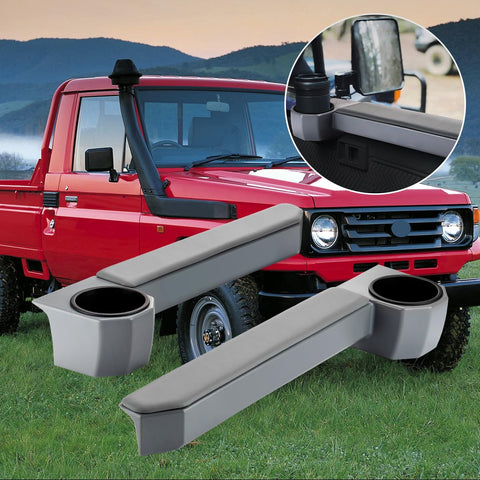 Car Door Armrest Cup Holder Fit for Toyota Land Cruiser 70 76 79 Series FJ70 FJ76 FJ78 FJ79 VDJ70 VDJ76 VDJ78 VDJ79 HZJ75 HZJ79, 2 Pcs (Adhesive Stickers, Light Grey) Car Door Armrest Cup Holder Fit for Toyota Land Cruiser 70 76 79 Series FJ70 FJ76 FJ78 FJ79 VDJ70 VDJ76 VDJ78 VDJ79 HZJ75 HZJ79, 2 Pcs (Adhesive Stickers, Light Grey)