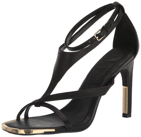 DKNY Women's Essential Open Toe Fashion Pump Heel Sandal Heeled, Black, 9.5 DKNY Women's Essential Open Toe Fashion Pump Heel Sandal Heeled, Black, 9.5