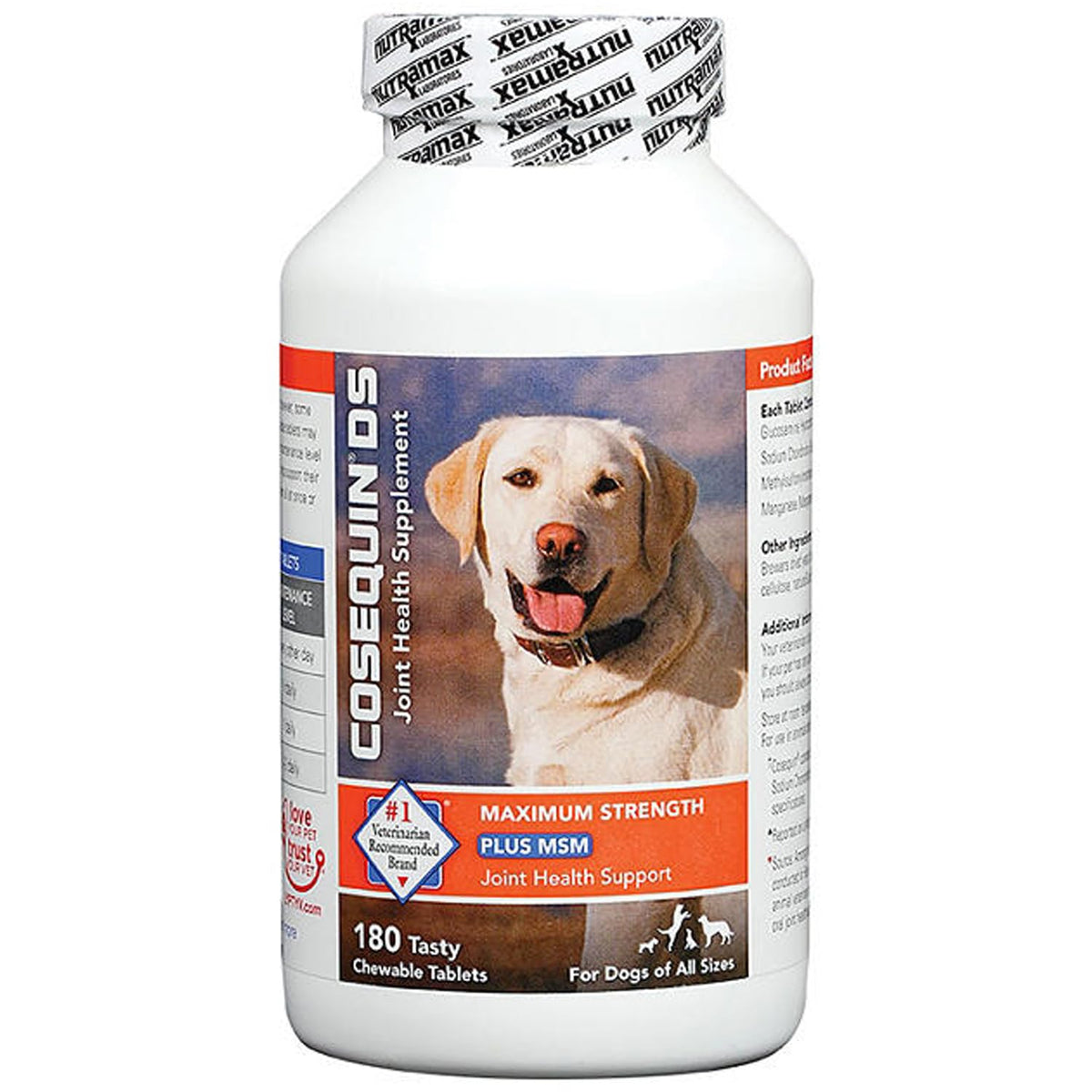Cosequin MSM Joint Health Supplement for Dogs - 180 Chewable Tablets