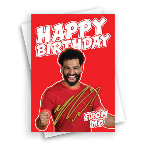 HWC Trading Mo Salah Birthday Card for Liverpool Fans and Supporters HWC Trading Mo Salah Birthday Card for Liverpool Fans and Supporters