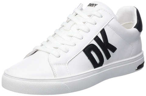 DKNY Women's Everyday Comfortable Abeni-Lace Up Snea Sneaker, Brght WT/BK, 7.5 DKNY Women's Everyday Comfortable Abeni-Lace Up Snea Sneaker, Brght WT/BK, 7.5