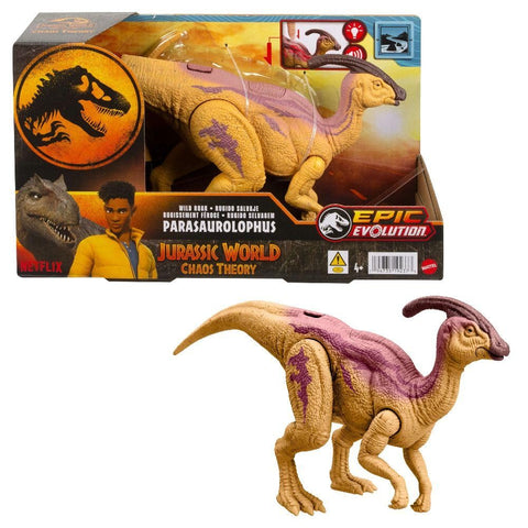 Mattel Jurassic World Wild Roar Parasaurolophus Dinosaur Figure with Glowing Biolumescent Spine Reveal Lights & Roar Sound, Posable Toy & Digital Play Mattel Jurassic World Wild Roar Parasaurolophus Dinosaur Figure with Glowing Biolumescent Spine Reveal Lights & Roar Sound, Posable Toy & Digital Play