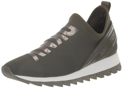 DKNY Women's Essential Lightweight Slip on Fashion Sneaker, Green, 5 DKNY Women's Essential Lightweight Slip on Fashion Sneaker, Green, 5