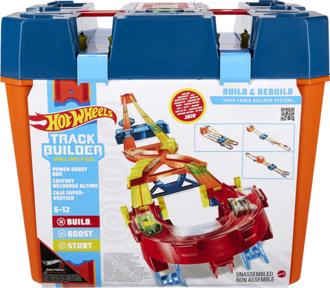 Hot Wheels Track Builder Unlimited Power Boost Box Compatible id Four Plus Builds 20 feet of Track Gift idea for Kids 6 7 8 9 10 and Older Hot Wheels Track Builder Unlimited Power Boost Box Compatible id Four Plus Builds 20 feet of Track Gift idea for Kids 6 7 8 9 10 and Older