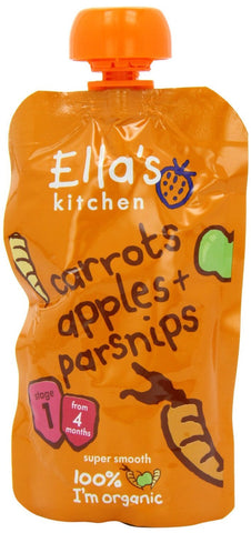 Ella'S Kitchen | Carrot, Apple & Parsnip | 6 x 120g Ella'S Kitchen | Carrot, Apple & Parsnip | 6 x 120g