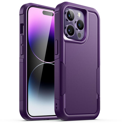 JETech Case for iPhone 14 Pro Max 6.7-Inch, Heavy Duty Dual-Layer Rugged Protection, Shockproof Protective Tough Phone Cover with Matte Back (Deep Purple) JETech Case for iPhone 14 Pro Max 6.7-Inch, Heavy Duty Dual-Layer Rugged Protection, Shockproof Protective Tough Phone Cover with Matte Back (Deep Purple)