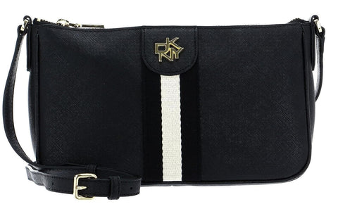 DKNY Womens Full Grain Texture Cross Body Bags and Wallets Black One Size DKNY Womens Full Grain Texture Cross Body Bags and Wallets Black One Size