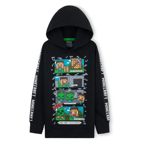Minecraft Hoodie for Boys and Teenagers - Creeper Boys' Hoodies 5-14 Years - Gaming Gifts for Boys (7-8 Years, Black/Multi) Minecraft Hoodie for Boys and Teenagers - Creeper Boys' Hoodies 5-14 Years - Gaming Gifts for Boys (7-8 Years, Black/Multi)