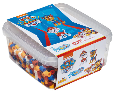 Hama Perlen Paw Patrol 8752 Ironing Beads in Gift Box with Approx. 900 Maxi Beads, 10 mm Diameter, for Children from 3 Years Hama Perlen Paw Patrol 8752 Ironing Beads in Gift Box with Approx. 900 Maxi Beads, 10 mm Diameter, for Children from 3 Years