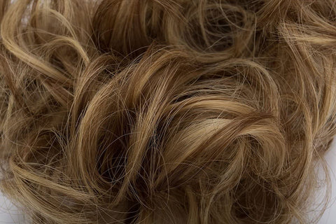 Scrunchy Scrunchie Bun Updo Hairpiece Hair Ribbon Ponytail Extensions Hair Extensions Wavy Curly Messy Hair Bun Donut Hair Chignons Hair Piece Wig Light Brown to Ash Blonde