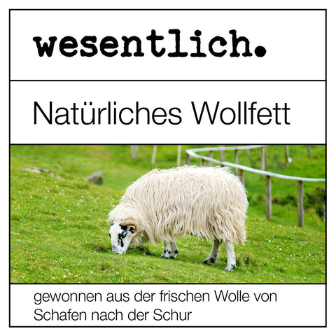 Lanolin wool fat anhydrate, 100 g, water-free and hardly any odour, wool wax from wesentlich.