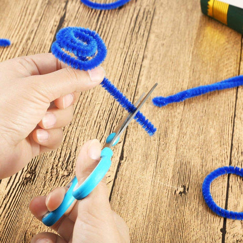 100pcs Pipe Cleaners Chenille Stems for DIY Art Supplies Craft Projects 6mmx30cm Christmas Pipe Cleaners Decoration, Blue 100pcs Pipe Cleaners Chenille Stems for DIY Art Supplies Craft Projects 6mmx30cm Christmas Pipe Cleaners Decoration, Blue