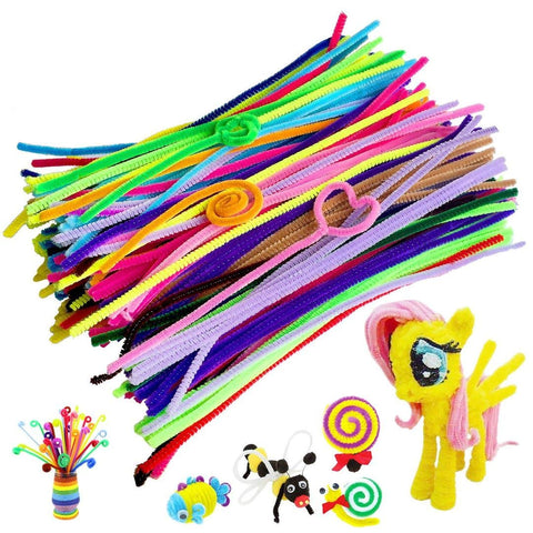 Pipe Cleaners Art Crafts Chenille Stems 6mmx30cm for Christmas DIY Art Craft Projects Decoration Supplies, 200pcs Pipe Cleaners Art Crafts Chenille Stems 6mmx30cm for Christmas DIY Art Craft Projects Decoration Supplies, 200pcs