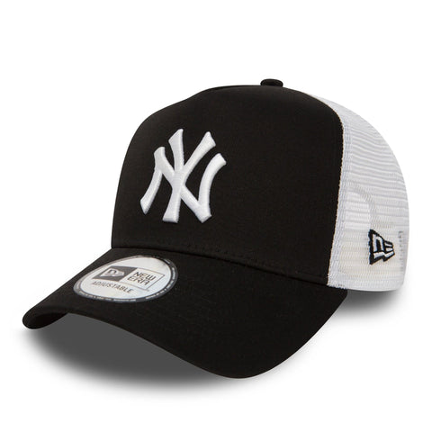 New Era Mens Trucker Cap Black/White One Size New Era Mens Trucker Cap Black/White One Size