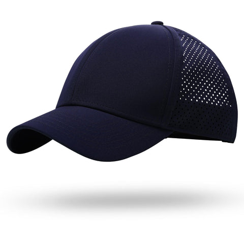 LUCKYBUNNY Unisex Quick Dry Baseball Cap with Breathable Mesh, Adjustable Sports Hat Running Cap Outdoor Sun Hat for Men Navy LUCKYBUNNY Unisex Quick Dry Baseball Cap with Breathable Mesh, Adjustable Sports Hat Running Cap Outdoor Sun Hat for Men Navy