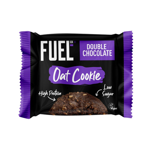 FUEL10K Double Chocolate Breakfast Oat Cookie, High Protein & Fibre, 50 g (Pack of 12) FUEL10K Double Chocolate Breakfast Oat Cookie, High Protein & Fibre, 50 g (Pack of 12)